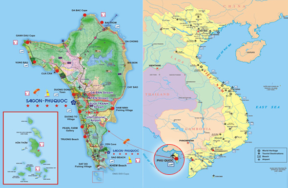 Khám phá bản đồ Phú Quốc