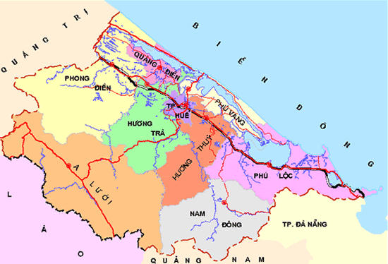 bản đồ Huế